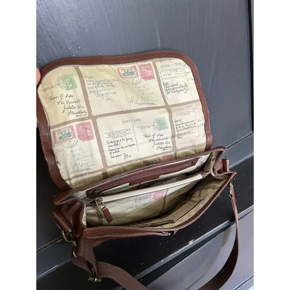 Ted Baker London Vintage-Inspired Leather Satchel Messenger Laptop Bag